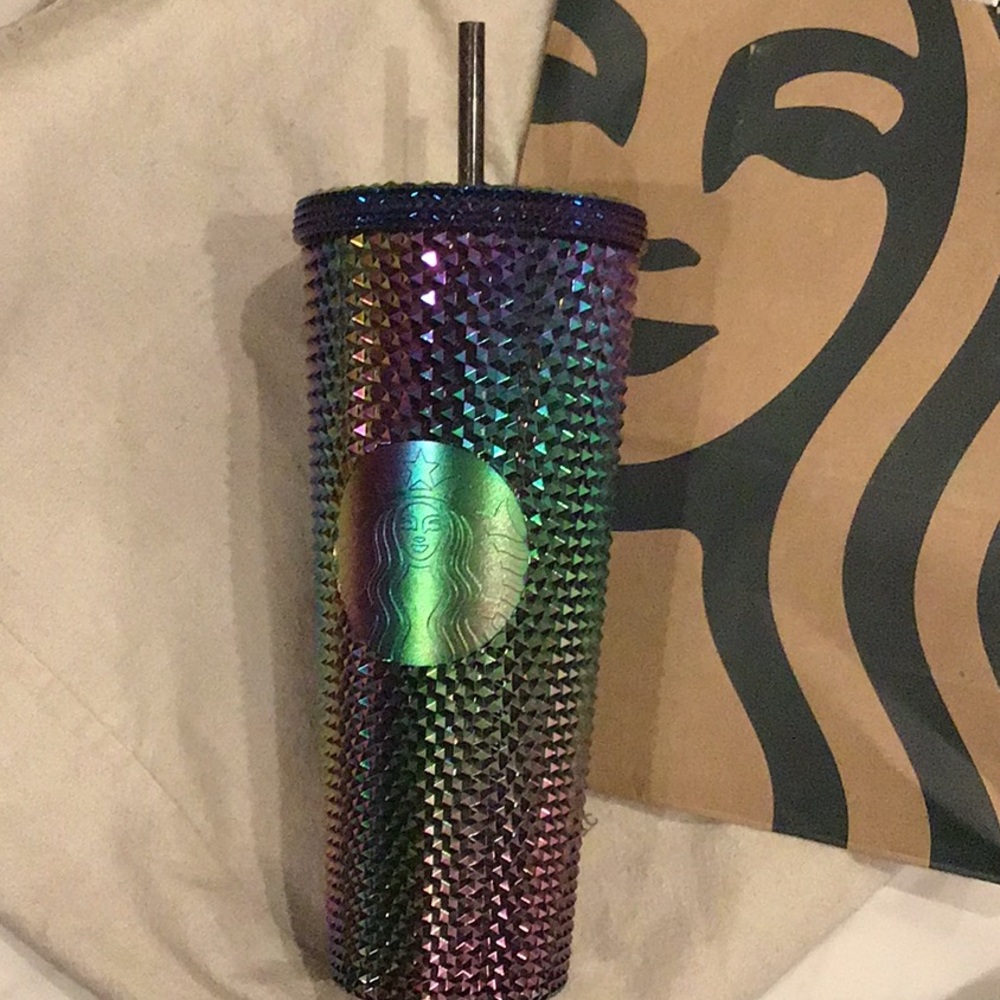 2023 Starbucks Halloween venti tumbler cup shiny rainbow